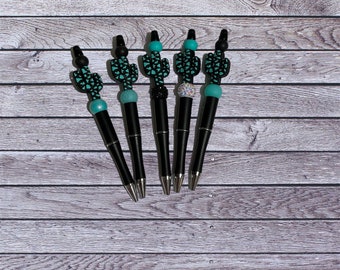 Kugelschreiber mit Kaktusperlen