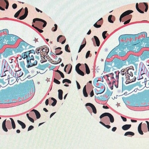 Christmas Neoprene Car Coaster with Sublimation design, Set of 2