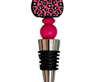 Pink Pumpkin Bottle Stopper