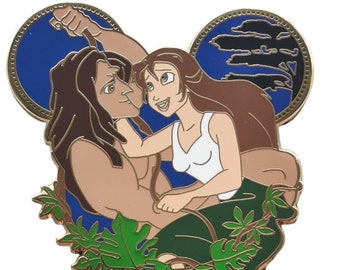Broche fantaisie Tarzan et Jane