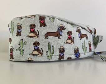 Scrub Cap - Western Weiner Dogs