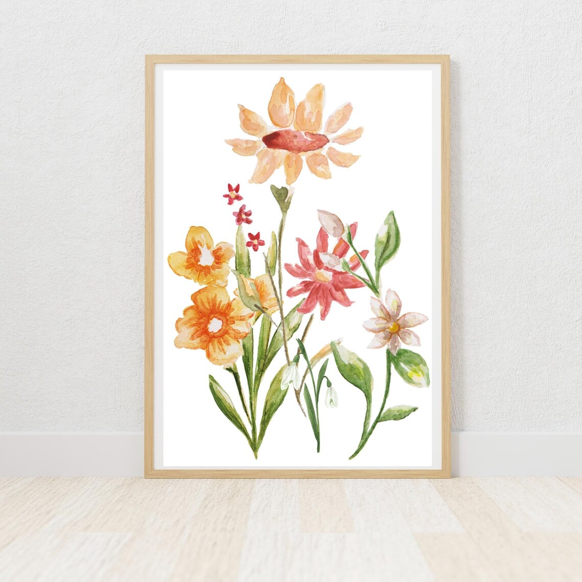 Set of 3 Wildflower Prints | Floral Wall Art| Botanical Print ...