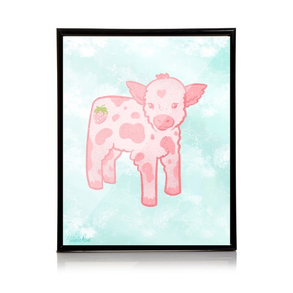 Strawberry Cow Print