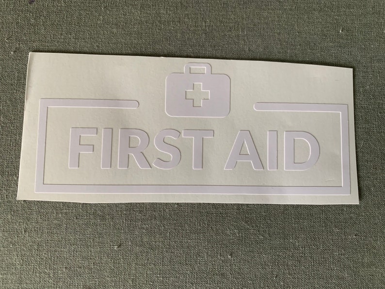 First Aid Vinyl Decal Sticker Etsy