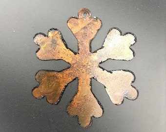 Rusty Metal Snow Flake #2