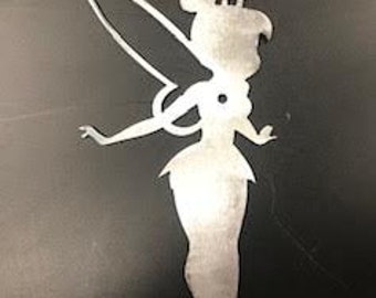 Large Metal Tinkerbell Art