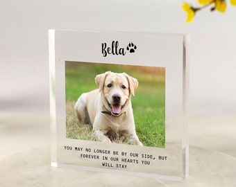 Dog Memorial Photo Keepsake, Pet Loss, Pet Memorial, Personalized Pet Loss Gift , Dog Loss Gift, Pet Bereavement Gift, Pet Sympathy V2
