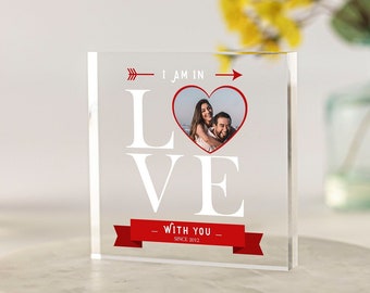 Personalised Boyfriend Gift, Girlfriend Gift, Photo Gifts, Love gifts, Valentines, Anniversary, Wedding, Husband Wife, Photo Acrylic Block