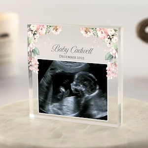 Baby Scan Photo Print, Mum to be Gift, Baby Shower Gift, Baby Scan Gift, Ultrasound Print, Pregnancy Scan Print, Pregnancy Acrylic Block