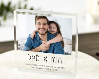 Presente personalizado para o papai, presente para o Dia dos Pais, presentes para o pai, primeiro presente para o Dia dos Pais, presente da filha, presente do filho, presente com foto do papai