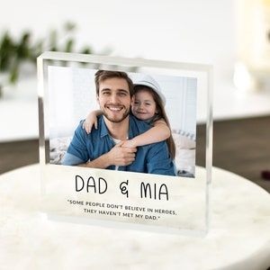 Personalisiertes Geschenk für Papa, Vatertagsgeschenk, Geschenke für Papa, erstes Vatertagsgeschenk, Geschenk von Tochter, Geschenk von Sohn, Papa-Foto-Geschenk