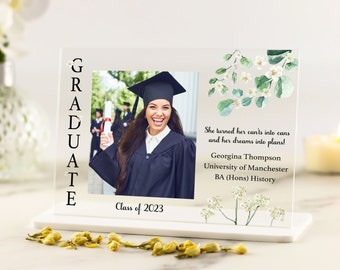 Graduation Gifts, Graduation Photo Frame, Personalised Gift, Gift for Daughter, Granddaughter Gift, Best Friend Gift, Photo Acrylic Plaque