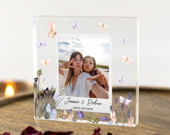 Personalised Photo Acrylic Block - Bestie Gifts, Christmas Gift for Friend, Friendship, Soul Sisters, Best Friend, Sister, Cousin, Auntie