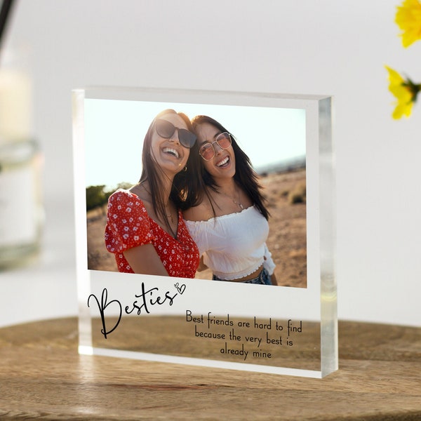 Besties Gift, Besties Photo Gift, Bestie Print, Best Friend Photo, Best Friend Frame, Birthday Gift, Friends Photo, Friendship Gift, Xmas