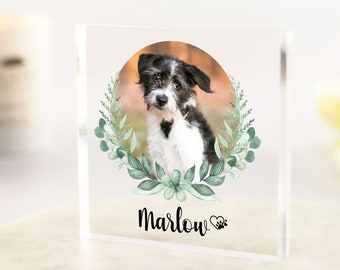 Haustierbesitzergeschenk, Fotogeschenk von Haustier, Hundefotodruck, Katzenfotodruck, personalisiertes Hundegeschenk, Weihnachtsgeschenk für Hundebesitzer, Katzenbesitzer, Acryl