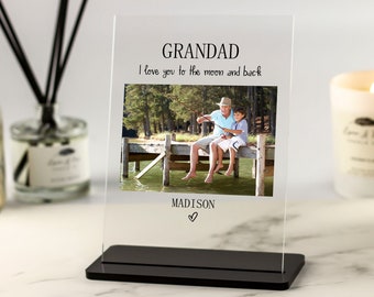 Grandad Gift, Photo Gift for Grandad, Birthday Gift For Grandad, Christmas Gift for Grandad, Photo Keepsake Gift, Acrylic Photo Plaque