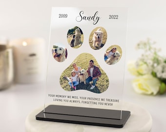Cornice commemorativa personalizzata per animali domestici: regalo dipinto a mano per la perdita di un cane/gatto - Italia