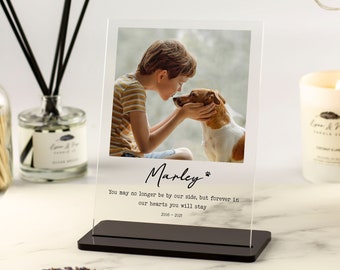 Dog Loss Gift, Pet Memorial Gift, Pet Bereavement Frame, Memorial Gifts, Pet Sympathy Gift , Pet Photo Frame  Dog Remembrance Acrylic Plaque