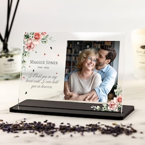 Personalised Memorial Photo Plaque, Memorial Gift, In Loving Memory, In Heaven, Mum, Nan, Sister, Grandmother, Nanny, Friend Remembrance