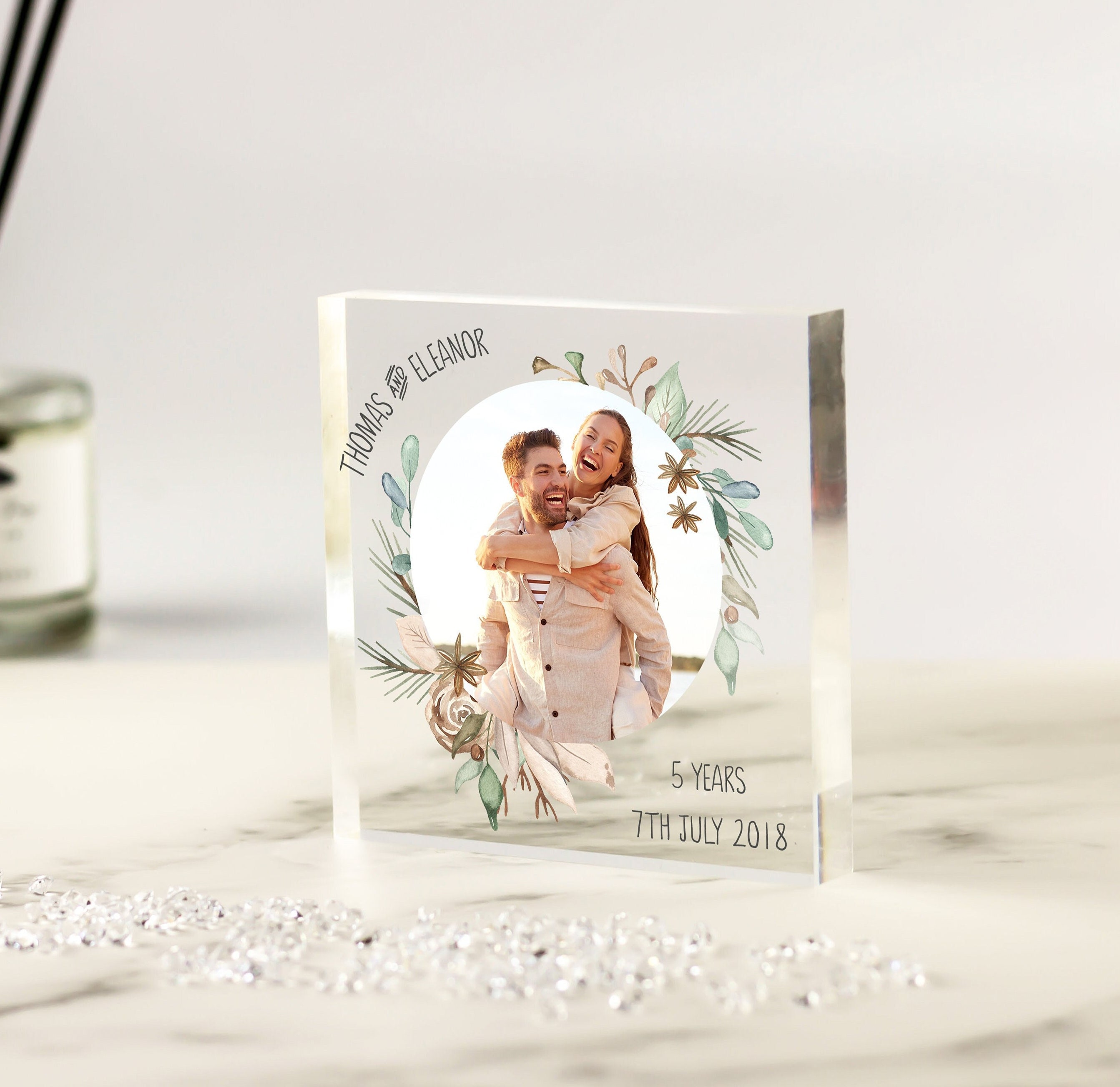 Personalised Wedding Anniversary Gift Heart Plaque Keepsake 1st 2nd 5th  10th | eBay