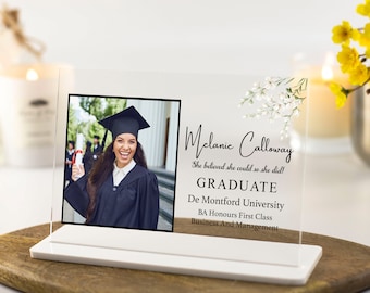 Graduation gift for Her, Graduation Photo Frame, Personalised Graduation Gift, Gift for Daughter, Granddaughter Gift, Best Friend Gift