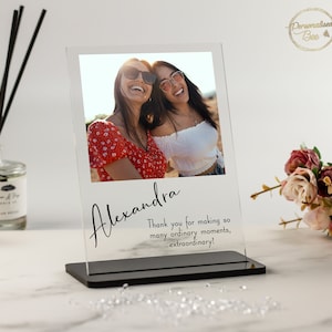 Photo Gift for Friend, Best friend Gift, Birthday Gift For Best Friend, Christmas Gift for BFF, Photo Keepsake Gift, Acrylic Photo Plaque