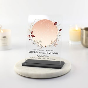 Custom Star Map, Personalised Mothers Day Gift, New Mummy Gift, On the Night you were born,