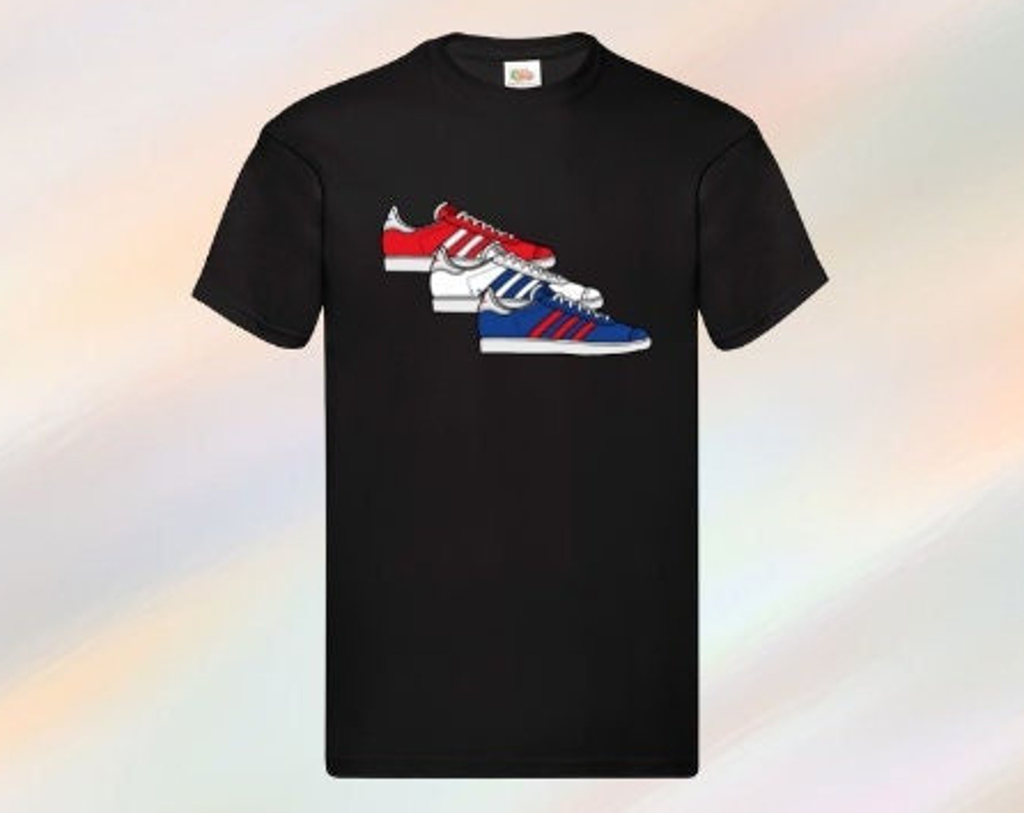 Glasgow Inspired Shoe Trainer Print Tee Top Tshirt
