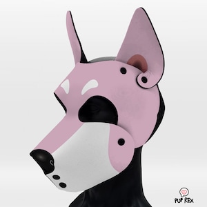 Baby Pink &quot;Rex Two&quot; Pup Hood (made to order)