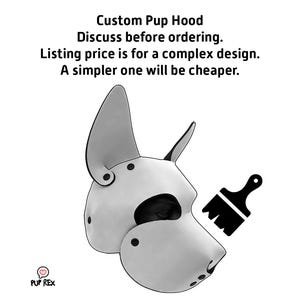 Hondenkap op maat - Pup Rex (Stuur uw ontwerp op voordat u bestelt)