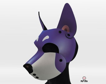 Purple &quot;Rex Two&quot; Pup Hood (made to order)