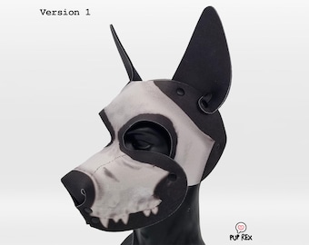 Pup Rex Dog Skull V1 Neoprene Pup Hood
