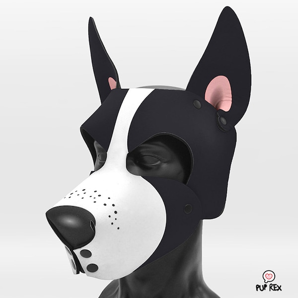 Black Rex1 Pup Hood (made to order)