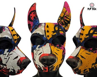 Punk Hellhound Pup Rex Hood (made to order)