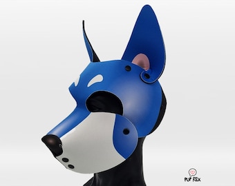 Blue &quot;Rex Two&quot; Pup Rex Pup Hood (made to order)