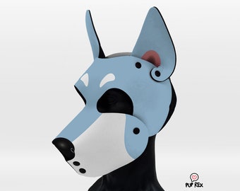 Baby Blue &quot;Rex Two&quot; Pup Hood (made to order)