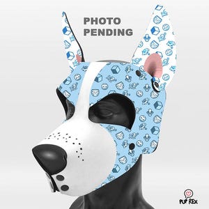 ABDL Blue &quot;Rex One&quot; Pup Rex Pup Hood (made to order)