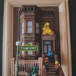 Sesame Street miniature diorama artwork wall decoration fast and free shipping with tracking number image 5