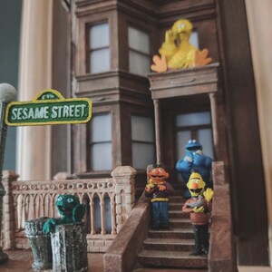 Sesame Street miniature diorama artwork wall decoration fast and free shipping with tracking number image 4