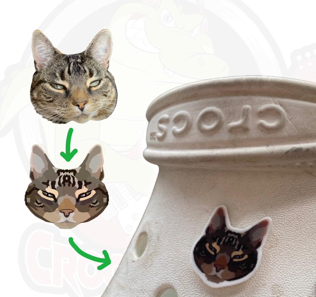 Personalised Hand Drawn Pet Crocs Jibbitz Chams Shoe Accessories Dogs