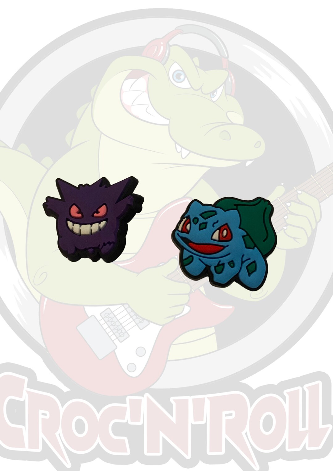 Pokemon Gengar Bulbasaur Cartoon Crocs Jibbitz Chams Shoe Etsy