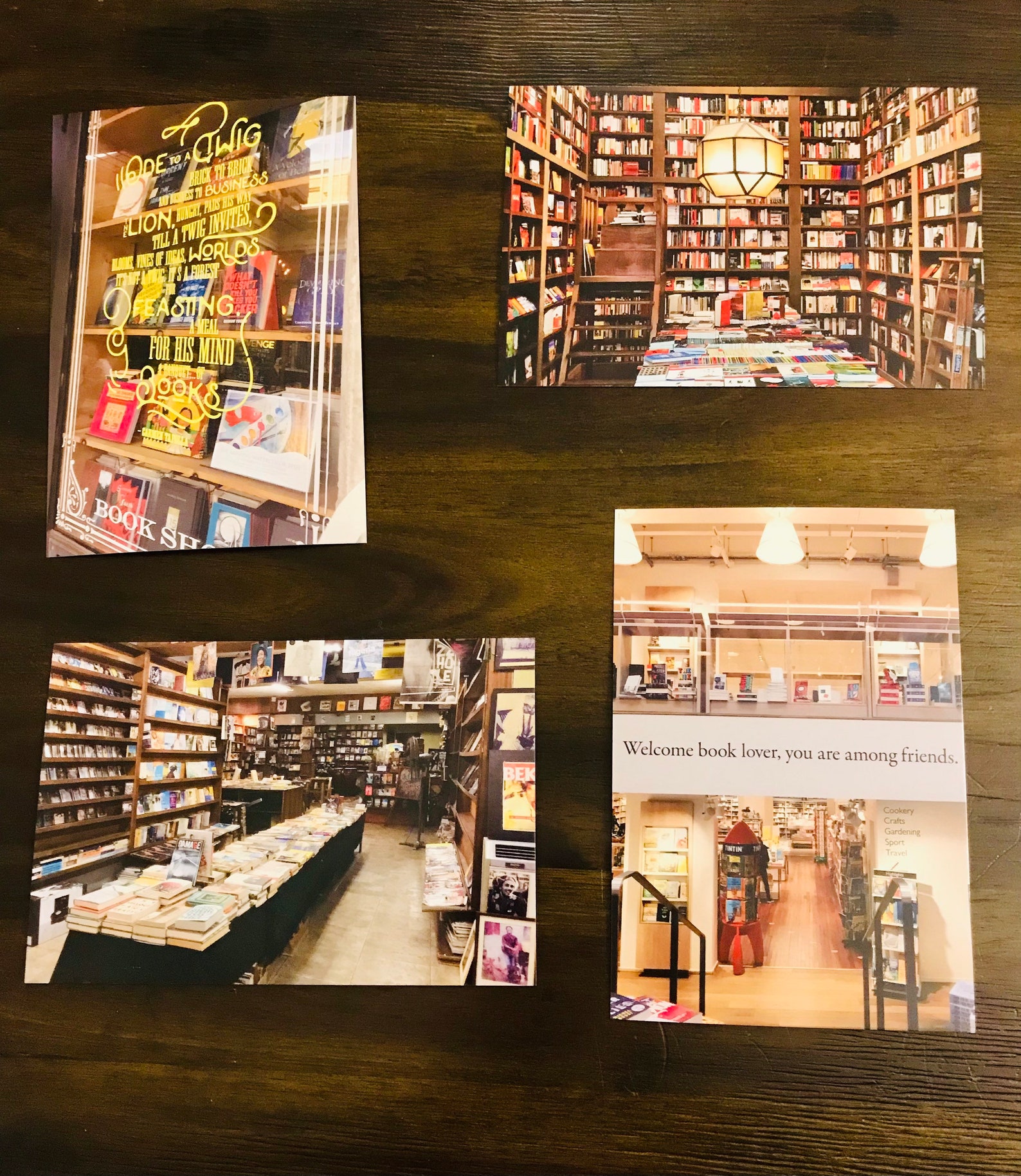 Book Postcards/surprise Mix of Bookish Postcard Set Etsy