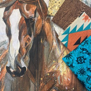 Spirited Horse Quilt Panel Kit - Etsy