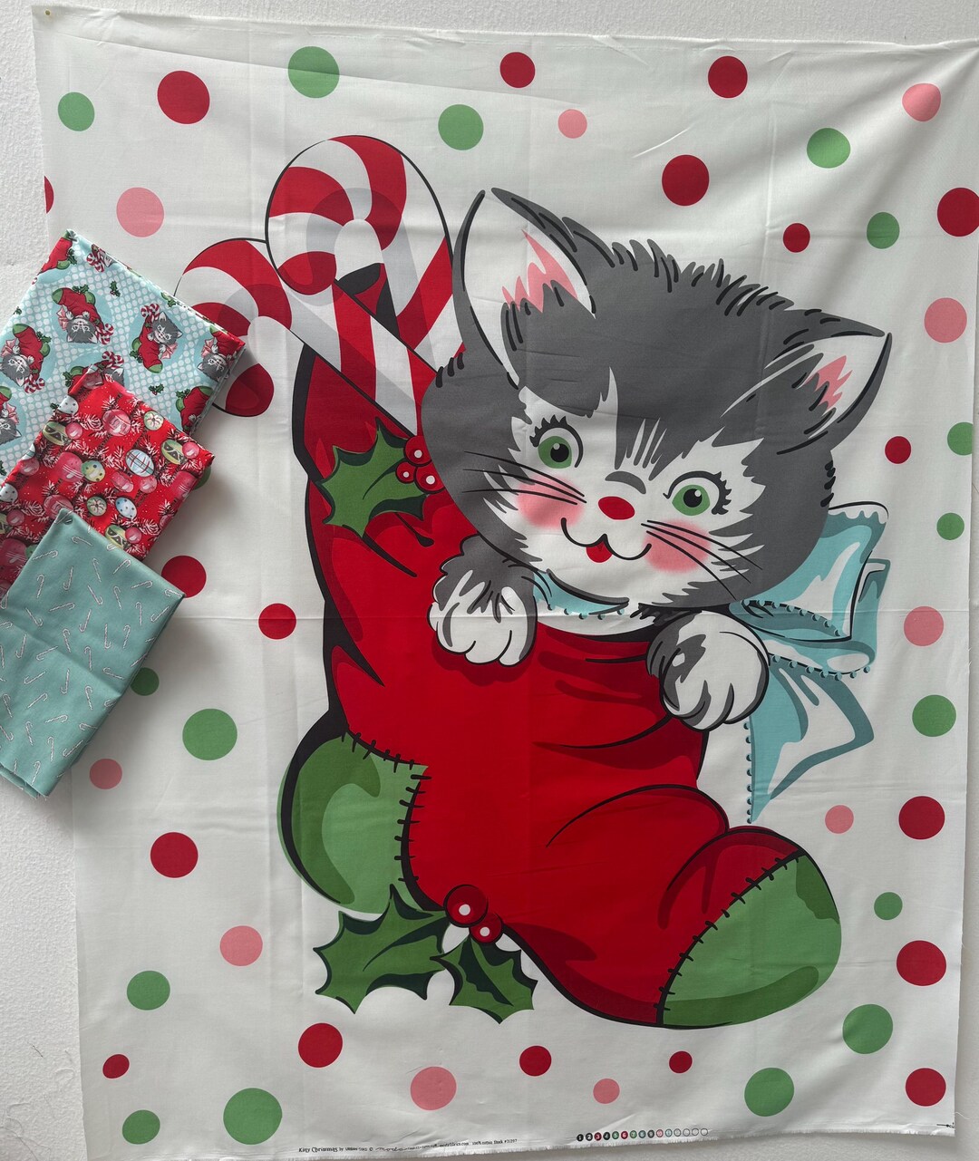 Kit De Couette Prédécoupée Kitty Christmas - YOURS TRULY - Neuf - USA