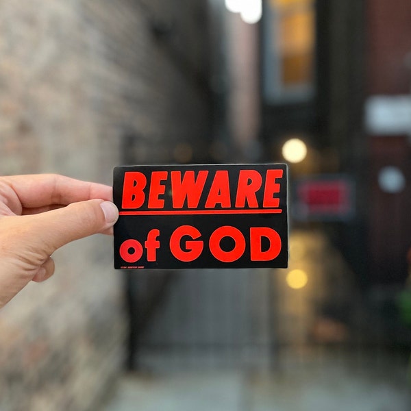 Beware of GOD Sticker