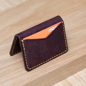 Leather Card Bifold Wallet | Badalassi Carlo Pueblo - Tobacco