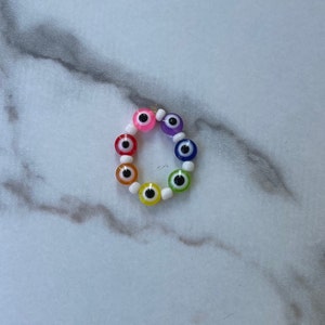 Rainbow Evil Eye Ring | Rings | Jewelry | Evil Eye Jewelry |