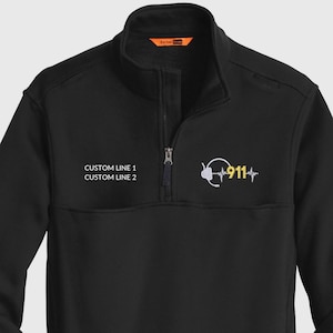 Custom 911 Dispatcher Present Idea for Emergency Phone Operator Headset Pullover with Message for Thank You Present for Responders Uniform