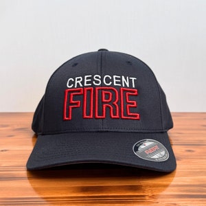 Custom Fire Department Hat, 3D Puff Firefighter Hat, Personalized Fire Department Hat, Gift for Firefighter, Fire Dept Hat, Fire Station Cap