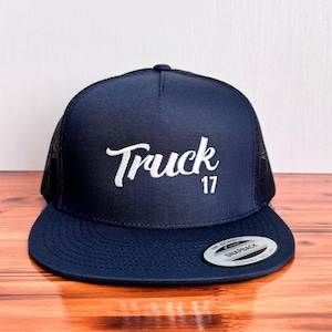 Custom Fire Dept Hat, Truck Fire Department Hat, Fire Station Embroidered Hat, Firefighter Trucker Cap, Gift for Firefighter
